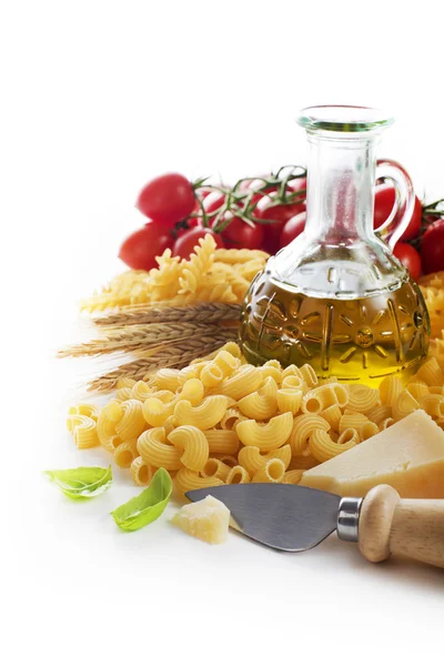 Pasta med ingredienser — Stockfoto