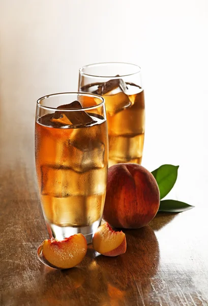 Peach Ice tea — Stock Photo, Image