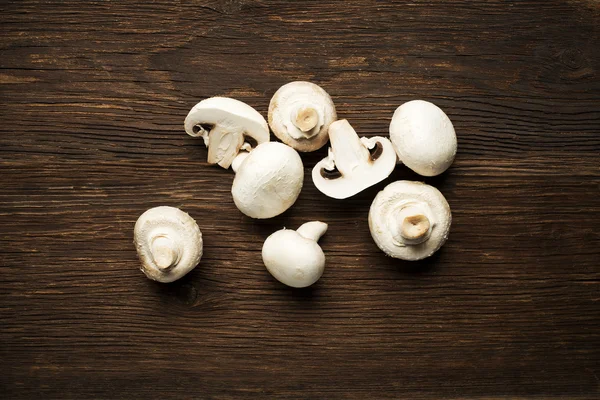 Raw Mushrooms champignons — Stock Photo, Image