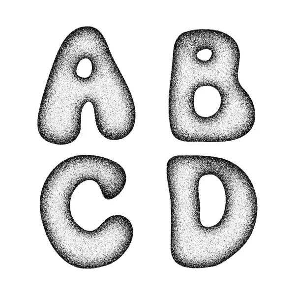 Vector doodle alphabet — Wektor stockowy