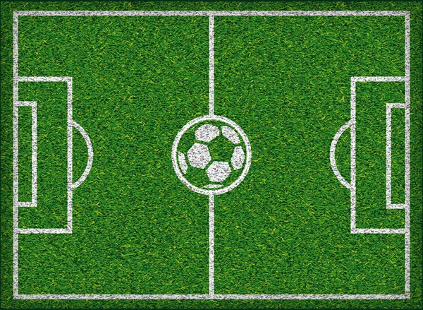 Terrain de football. Illustration vectorielle . — Image vectorielle