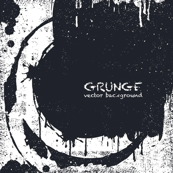 Grunge Black and White Distress Texture. — Stock Vector