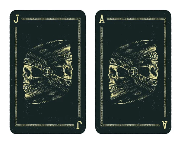 Conception de cartes à jouer . — Image vectorielle