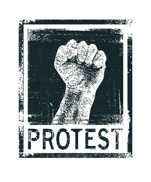 Protest poster. Vector — Stock Vector