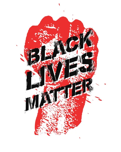 Protest poster with text BLM. — Stock Vector