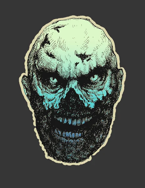 Zombie. Mano dibujada. Ilustración vectorial eps8 — Vector de stock