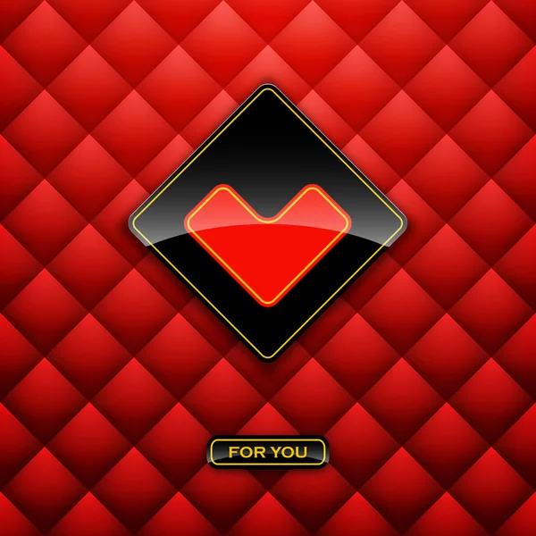 Heart label fra papir Valentines dag kort vektor baggrund eps 10 – Stock-vektor