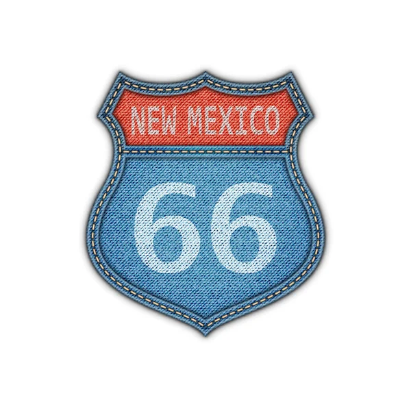 Route 66 Road Sign — Stock Vector
