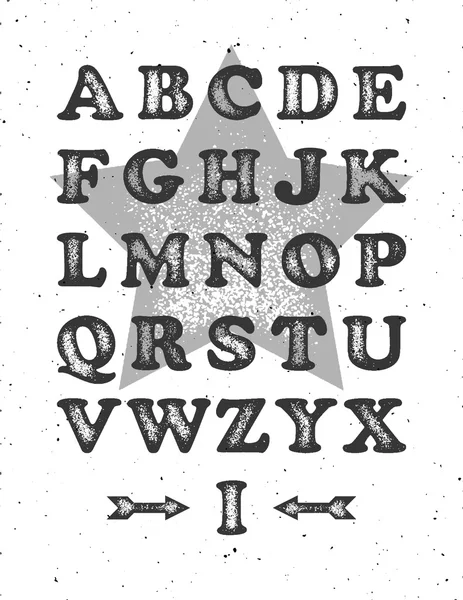 Grunge hela alfabetet — Stock vektor