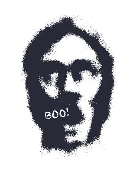 Tête de zombie. dessiné à la main. vecteur eps8 — Image vectorielle