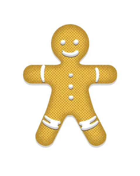 Gingerbread man vectorillustratie — Stockvector