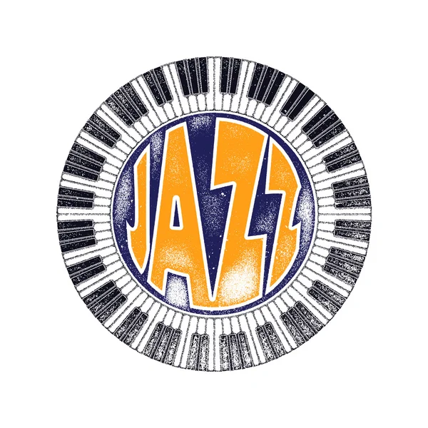 Városi jazz. Art concept. — Stock Vector