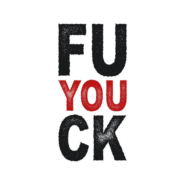 Word FUCK YOU — Stock Vector