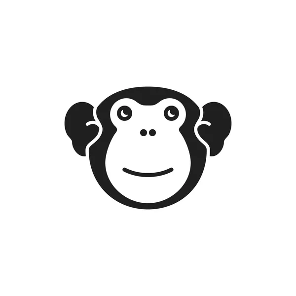 Sevimli maymun logosu. — Stok Vektör