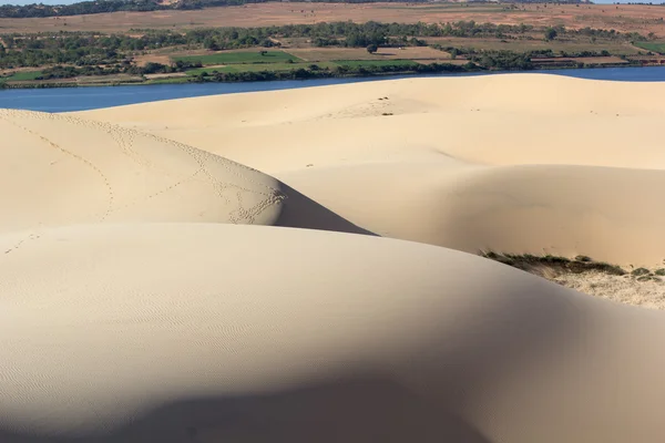 Textura de arena en Phan Thiet, Vietnam — Foto de Stock