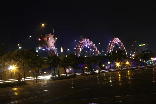 Dragon River Bridge in Da Nang, Vietnam, Asia — Stock Photo, Image