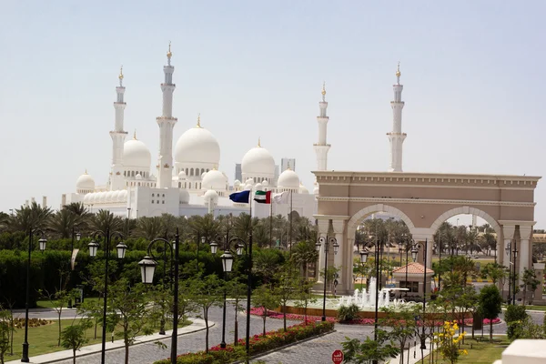 Abu Dhabi Sheikh Zayed Moschea Bianca — Foto Stock