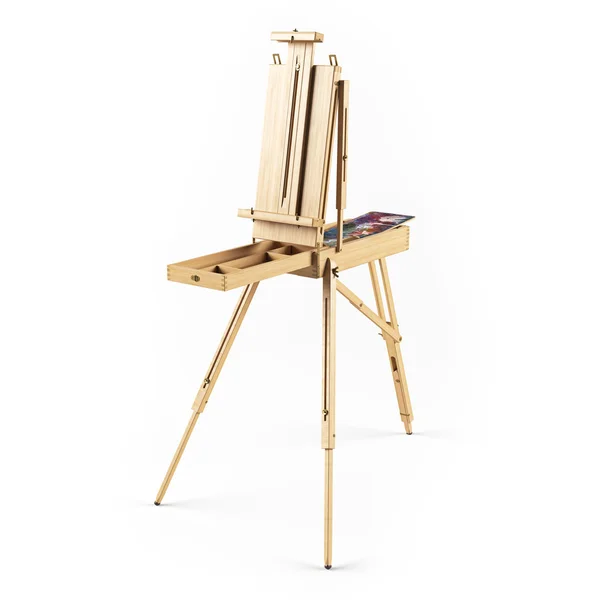 Portable wooden  easel — Stock Photo, Image