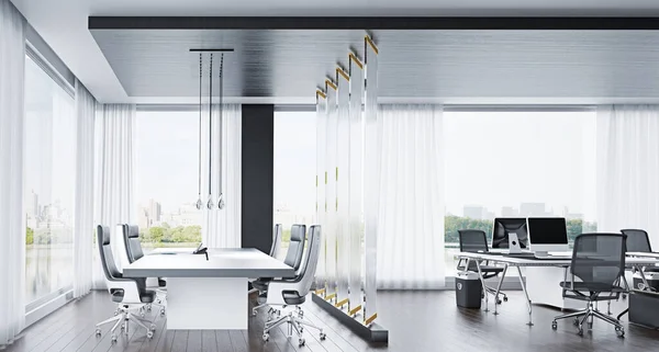 Moderno Concetto Interior Design Ufficio Idea Rendering — Foto Stock
