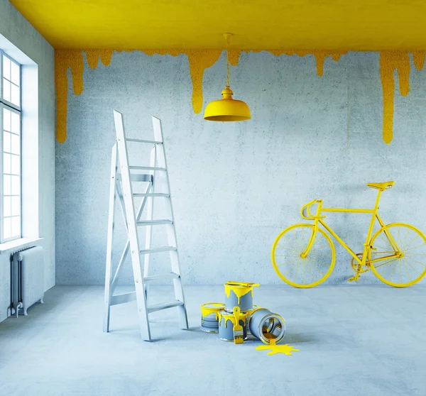 Interior con techo pintado — Foto de Stock