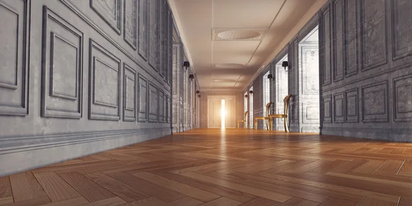 Роскошный коридор — стоковое фото
