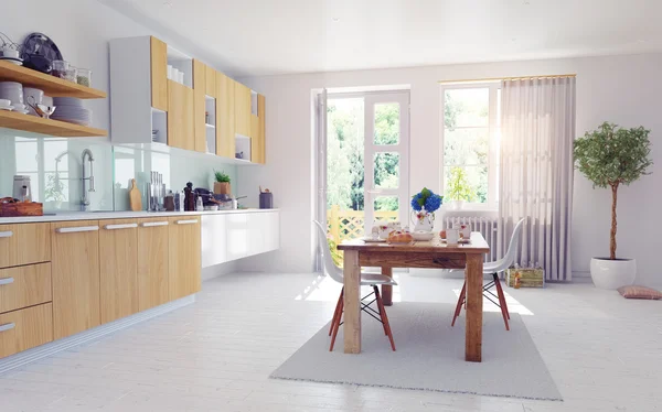 Modern kitchen interior — Stock Photo, Image