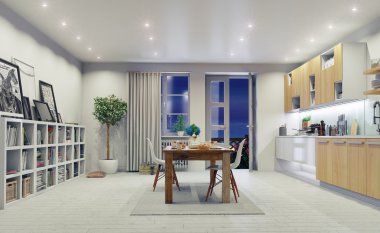 Modern mutfak iç mimarisi