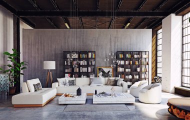 Ahşap bir masa, siyah sandalyeler ve mikrofonlar, ahşap panelli duvarlar ve yeşil bir halı içeren modern, boş bir konferans odası.. 