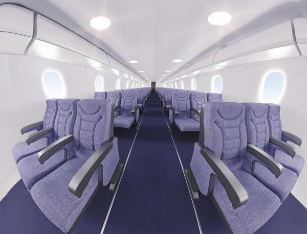 Interior del avión — Foto de Stock