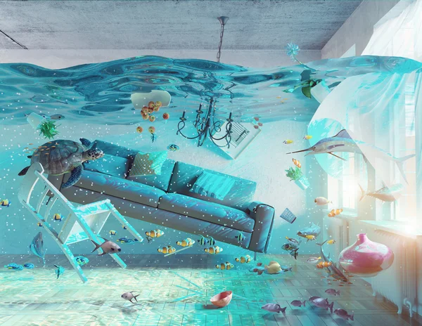 Flooded room Stock Photos, Royalty Free Flooded room Images | Depositphotos®