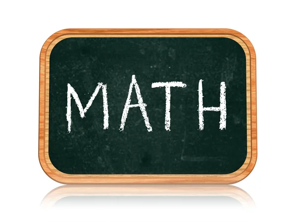 Matematik på blackboard banner — Stockfoto