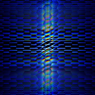 Mavi altıgenler arka plan parlayan