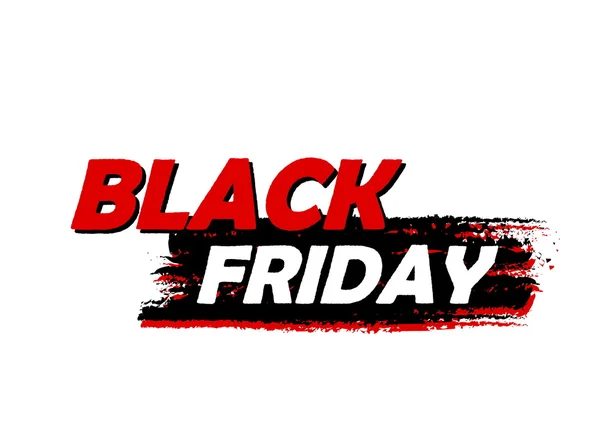 Black Friday, drawn banner, vector — Stock Vector