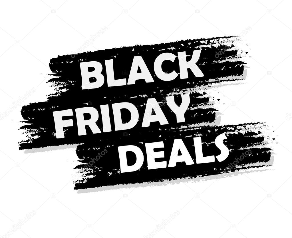 Black friday deal banner, vector