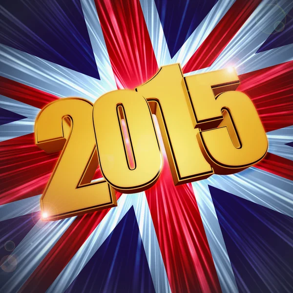 2015 Velká Británie vlajka — Stock fotografie