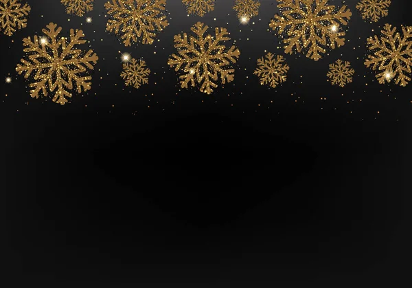 Buon Natale Cartolina con Bokeh luminoso — Vettoriale Stock