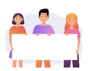 Banner Gri Arkaplan İzole Halkla İlişkiler Grubu