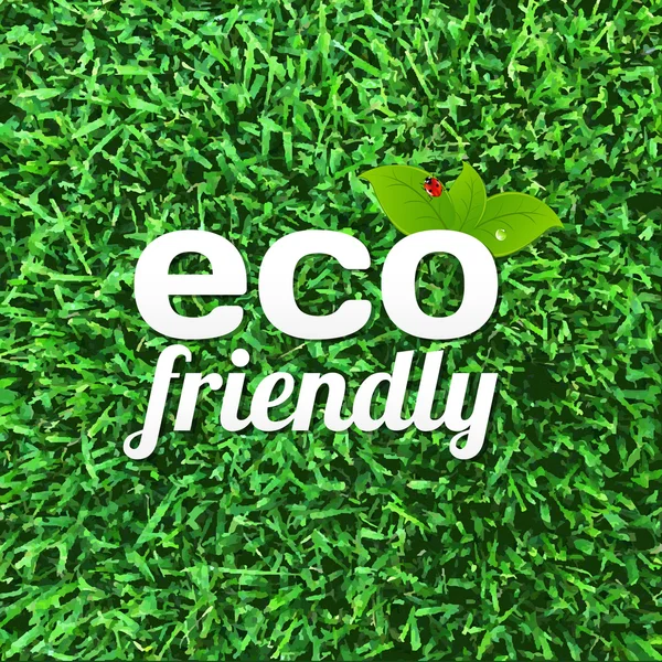 Eco friendly affisch — Stock vektor