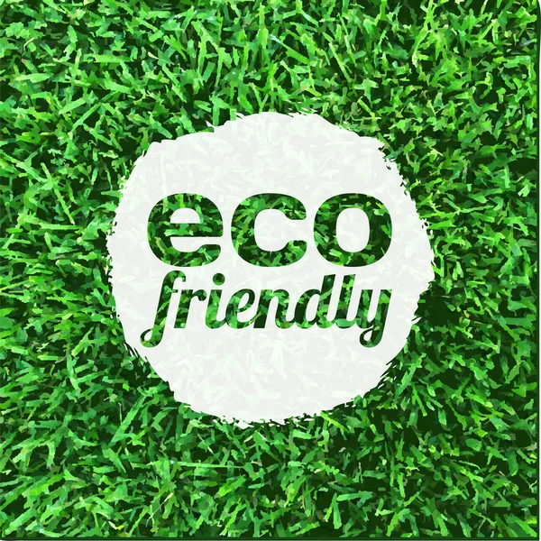 Bandiera Eco Friendly — Vettoriale Stock