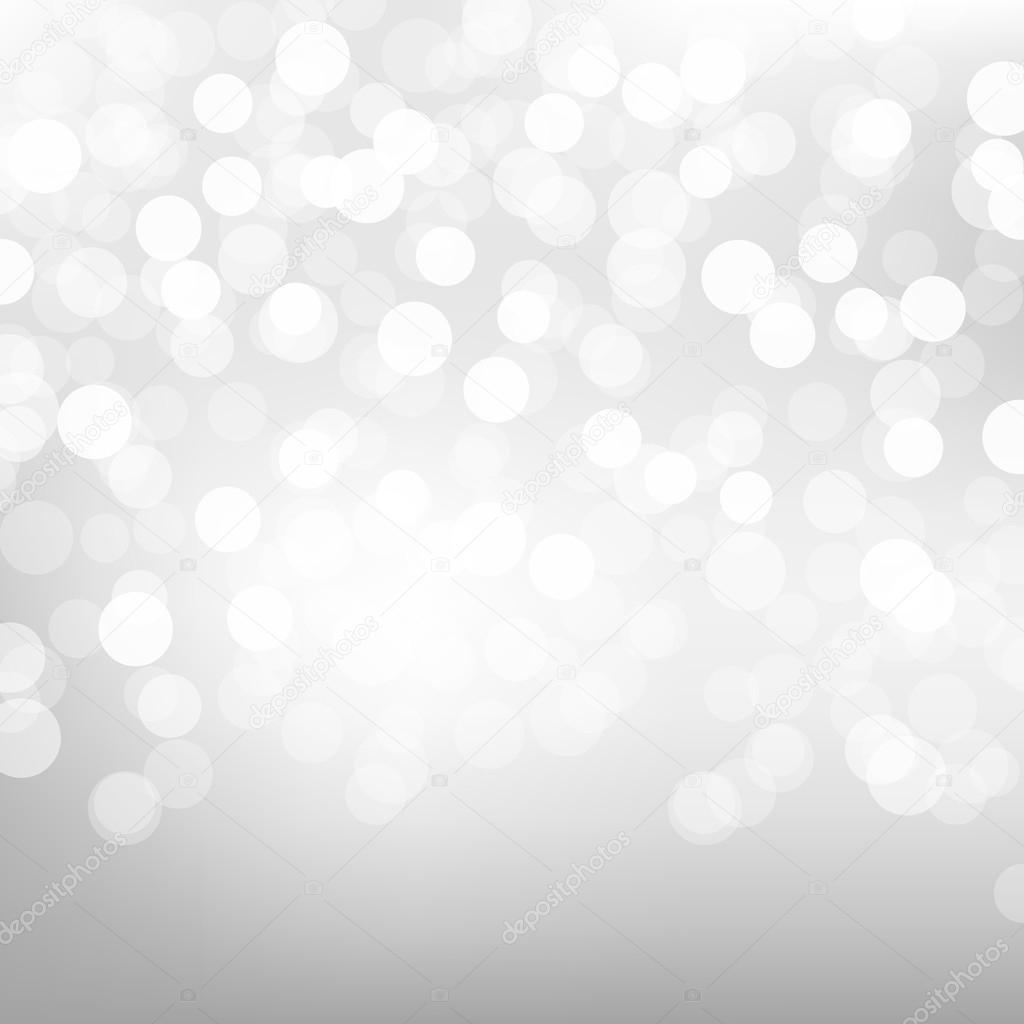 Silver Bokeh Poster