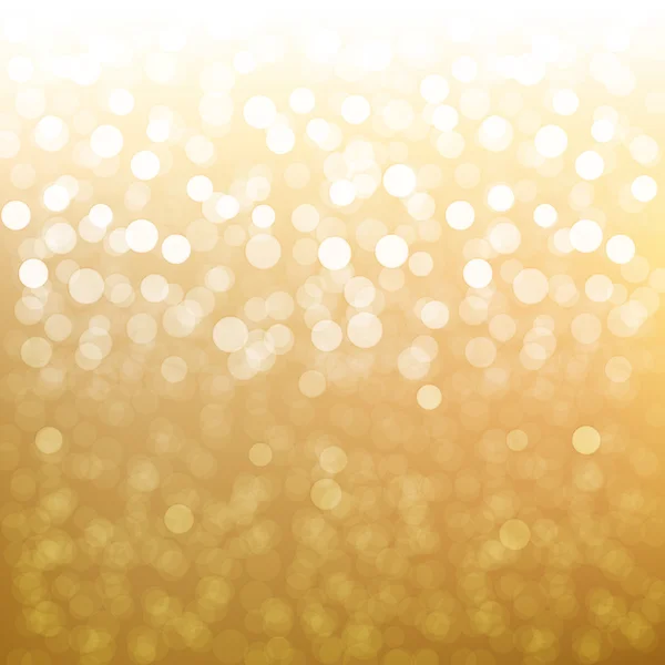 Goldenes Bokeh — Stockvektor