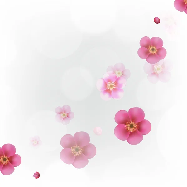 Pastel flores fondo de pantalla — Vector de stock