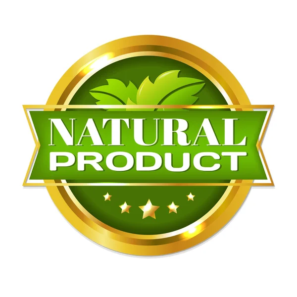 Натуральний продукт етикетку — стоковий вектор