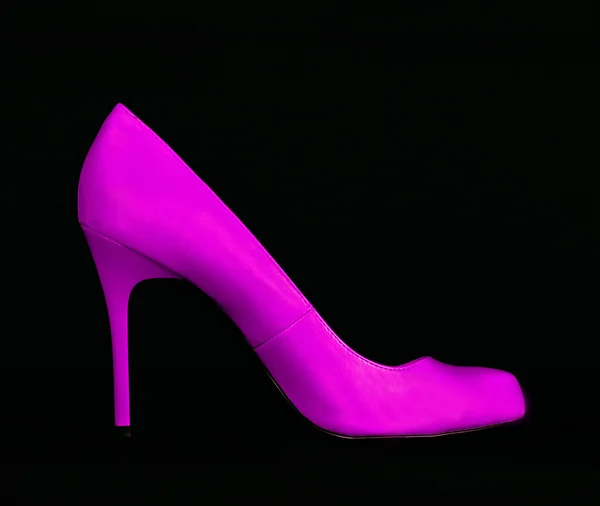 Lila magas sarkú cipő — Stock Fotó