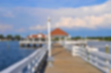 Background Image of Bradenton Beach Historic Pier  clipart