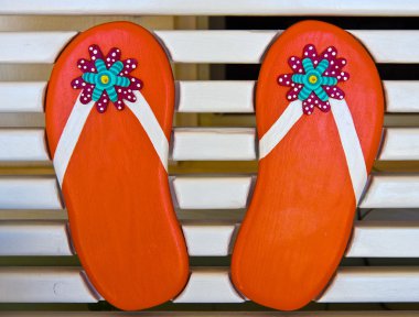 ahşap flip flop