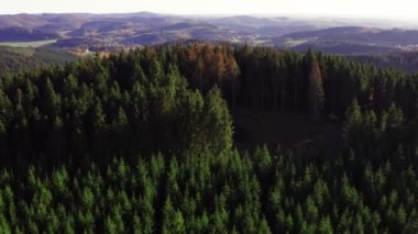 Almanya 'nın Sauerland bölgesindeki Rothaargebirge Dağları