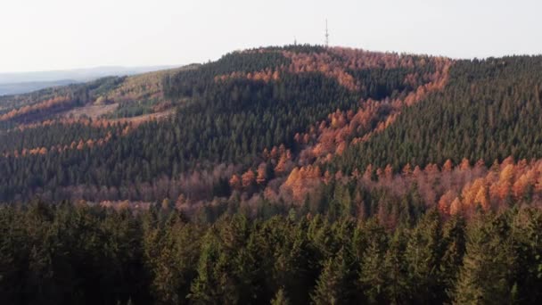 Βουνό Kindelsberg Κοντά Στη Γερμανία Siegen — Αρχείο Βίντεο