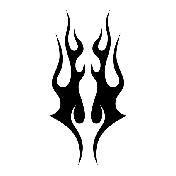 Fire flames tattoo stock illustration in 2023