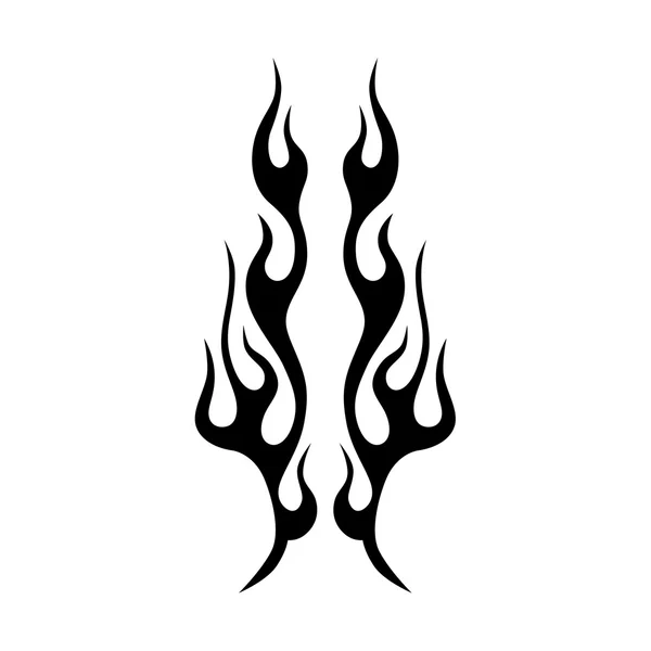 Fire flames tattoo stock illustration in 2023